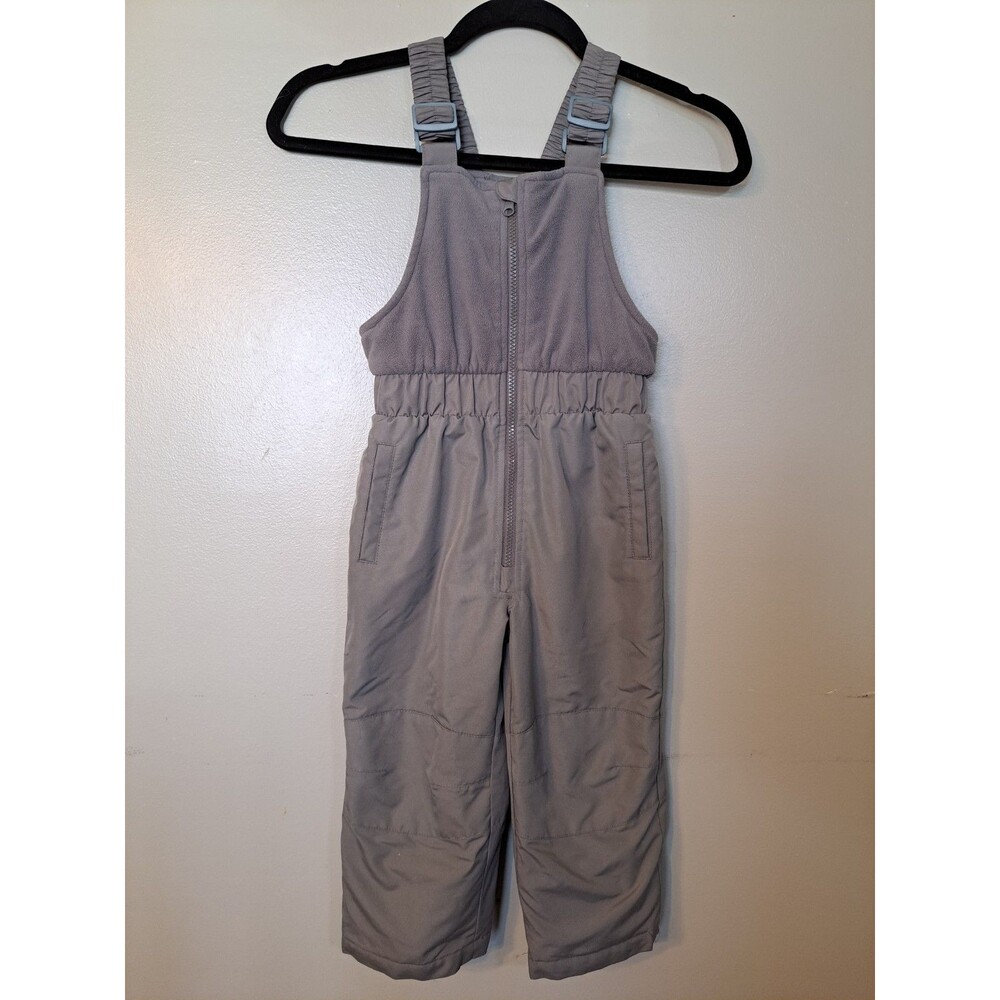 Slalom Child Toddler Boy Girl Grey Snow Bib Snowsuit Skiing Size 4T